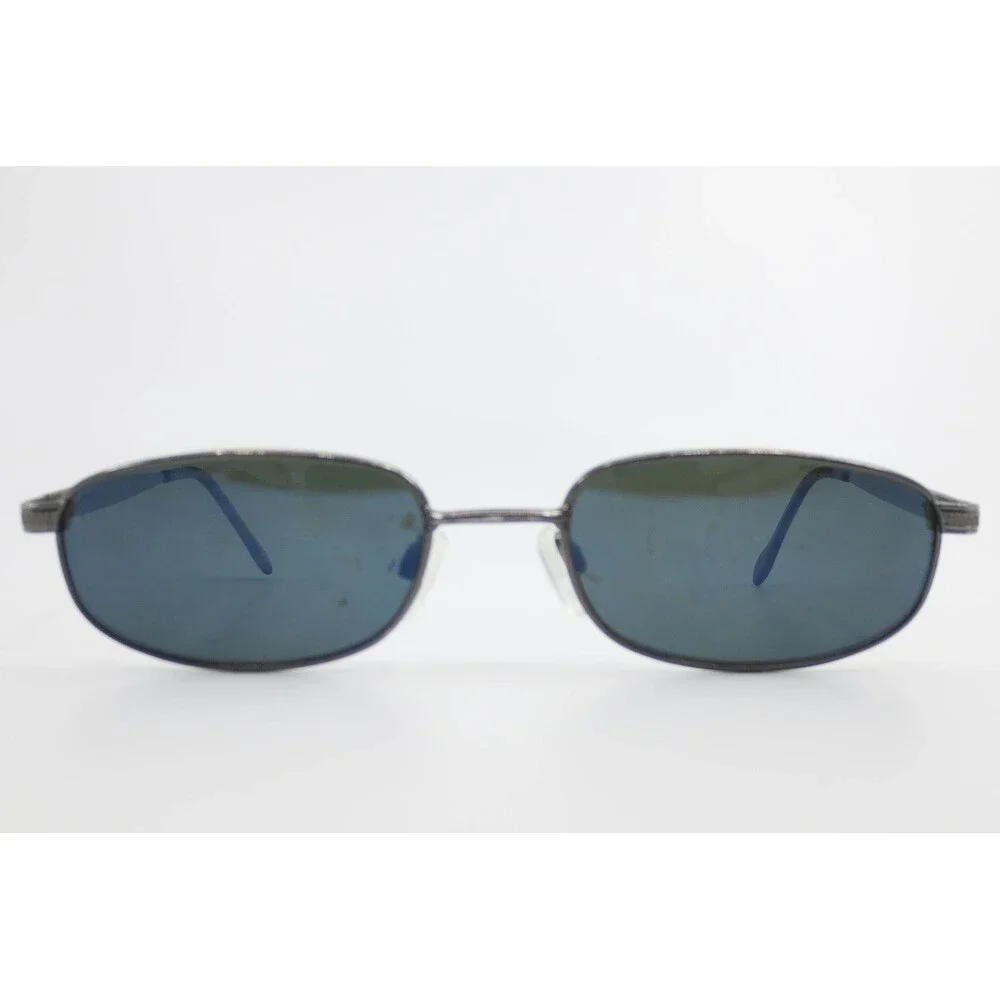 Reptile Cottonmouth Sunglasses Gunmetal Oval Polarized Made in Italy 39741